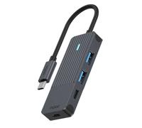 Rapoo UCH-4003 interface hub USB 3.2 Gen 1 (3.1 Gen 1) Type-C 5000 Mbit/s Anthracite