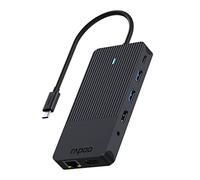 Rapoo UCM-2006 carte et adaptateur d'interfaces 3, 5 mm, DisplayPort, HDMI, RJ-45, USB 3.2 Gen 1 (3.1 Gen 1), USB Type-C