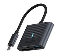 Rapoo UCR-3001 lecteur de carte mémoire USB 3.2 Gen 1 (3.1 Gen 1) Type-C Noir
