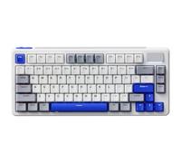 Rapoo V700DIY-75 BT5.0+2.4GHz Wireless Mechanical Keyboard, Hot Swappable Custom Gaming Keyboard, Speed Silver Linear Switch, Seal Assembly, Creamy Sound, White