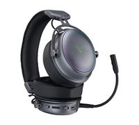 Rapoo VH800 Wireless Gaming Over-Ear Headset, Flexible Microphone with Mute Switch, 46h Battery, Headphone Bluetooth and 2.4 GHz Compatible with PC/Mac/Xbox One/PS4/Nintendo Switch - Space Grey