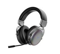 Rapoo VH800 Wireless Gaming Over-Ear Headset, Flexible Microphone with Mute Switch, 46h Battery, Headphone Bluetooth and 2.4 GHz Compatible with PC/Mac/Xbox One/PS4/Nintendo Switch - Space Grey