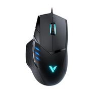 Rapoo VPRO VT300 Wired Gaming Mouse Programmable Buttons 6200 DPI Sensor LED Multi-Colour Lighting System Ergonomic for Right-Handed PC & Mac - Black