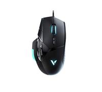 Rapoo VPRO VT900 Wired Gaming Mouse, Programmable Buttons, 12,400 DPI Sensor, LED Multi-Colour Lighting System, Ergonomic for Right-Handed PC & Mac - Black
