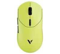Rapoo VT2 Wireless Gaming Mouse - 53g Ultralight E-Sports Pro PAW3398 26K DPI Real 8000Hz Polling Rate Nordic nRF54L15 MCU 750h Battery 10 Programmable Buttons Symmetrical Yellow