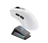 Rapoo VT3SE Plus Wireless Gaming Mouse with RGB Magnetic Charging Station | 1 ms Response Time, 2.4 GHz/Wired, Up to 60h Battery Life, 9 Programmable Buttons, Ergonomic Design, Compatible with PC & Mac