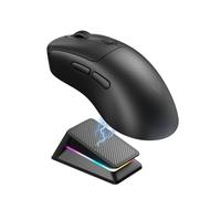 Rapoo VT3SE Plus Wireless Gaming Mouse with RGB Magnetic Charging Station | 1 ms Response Time, 2.4 GHz/Wired, Up to 60h Battery Life, 9 Programmable Buttons, Ergonomic Design, Compatible with PC & Mac