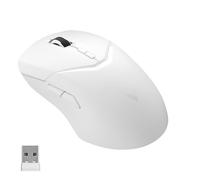 Rapoo VT9 Pro Wireless Gaming Mouse with PAW 3398 Sensor, 26000 DPI, 1ms Response Time, 10 Programmable Buttons, 160 Hours Battery Life, Lightweight, Built-in Memory White