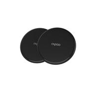 Rapoo XC105 Twin Pack Wireless Induction Charger for Smartphone, Charger for iOS and Android (e.g. iPhone, AirPod, Samsung), Flat Qi Charging, Fast Charging, Overcharge Protection, Black