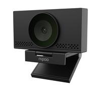 Rapoo XW4KAF USB Webcam 4K with Microphone, UHD 3024p, 75° Field of View, Auto Focus, Dual Microphone with Noise Cancellation, Cover, for Meetings, Streaming, Microsoft Teams Google Meet Zoom, PC, Mac