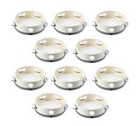Rapoyo 10 Pcs 6 inch Musical Tambourine Tamborine Drum Round Percussion Gift for KTV