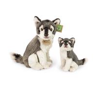 Rappa ECO-FRIENDLY Plush Toy Wolf With Puppy 27 Cm Wild Animal Figure