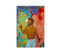 Rapper Childish Gambino Aesthetic Vintage Posters Poster Decorative Painting Canvas Wall Posters And Art Picture Print Modern Family Bedroom Decor Posters 12x18inch(30x45cm)