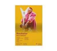 Rapper Hip Hop Music Rap Album Rockstar Cover Canvas Poster Wall Art Decor Print Picture Paintings for Living Room Bedroom Decoration 12x18inch(30x45cm)