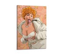 Rapper Ice Spice 2 Poster Decorative Painting Canvas Wall Posters And Art Picture Print Modern Family Bedroom Decor Posters 24x36inch(60x90cm)