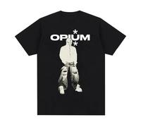 Rapper Ken Carson A Great Chaos Album Opium T Shirts Men Hip Hop 90s Retro Style T-Shirt Black S