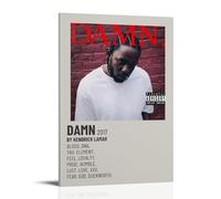 Rapper Kendrick Lamar Music Cover Damn Album Poster Decorative Painting Canvas Wall Posters And Art Picture Print Modern Family Bedroom Decor Posters 12x18inch(30x45cm)