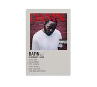 Rapper Kendrick Lamar Music Cover Damn Album Poster Decorative Painting Canvas Wall Posters And Art Picture Print Modern Family Bedroom Decor Posters 08x12inch(20x30cm)