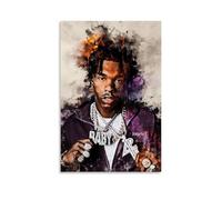 Rapper Lil Baby Poster Decorative Painting Canvas Wall Art Living Room Poster Bedroom Painting Wall Art Picture Print Modern Family Room Decor 12 x 18 Inches (30 x 45 cm)