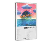 Rapper Lil Poster & Tecca We Love You Tecca 2 Music Album Cover Dormitory Bedroom Wall Art Deco Post Canvas Poster Wall Art Decor Print Picture Paintings for Living Room Bedroom Decoration Frame-style