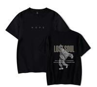 Rapper Nf Hope T-Shirt 2D Printed Black Hip-Hop T-Shirt Unisex Short Sleeve T-Shirt(XS-3XL) (Color : 2, Size : M)