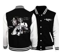 Rapper Tupac 2pac Baseballs Jackets Women Men Sports Coat Team Hip Hop Baseball Jacket Hoodie for Fans Gift S 1