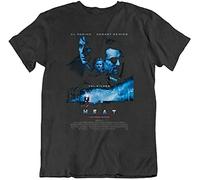 rappor Cult Movie Heat Al Pacino Robert De NIRO Movie Poster T Shirt Black M