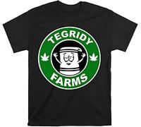 rappor Tegridy Farms T-Shirt Funny Print T Shirt Men Tshirt Black XL