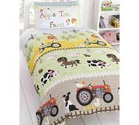 Rapport Apple Tree Farm Duvet Cover Set Childrens Bedding, Multi, 120 x 150cm
