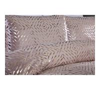 Rapport Home Pink Duvet Cover Set Crushed Velvet Single Size Bedding Set Soft and Easycare Fabric (135 x 200 cm)