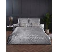 Rapport Bellagio Embellished Silver Double Duvet Cover Set