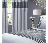 Rapport Charleston Sequin Fully Lined Eyelet Curtains