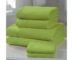 Rapport Chatsworth Lime 2 Piece Luxurious Super Soft Egyptian Combed Cotton Towel Bale
