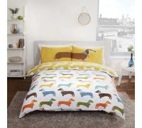 Rapport Home Sausage Dog Duvet Set - Single, Multi