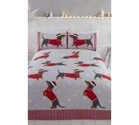 Rapport Dachshund Through The Snow Duvet Cover Set - Single