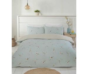 Rapport Daisy Duck Egg Duvet Cover Set Flower Themed Single Bedding Set