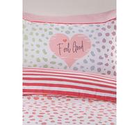 Rapport Home Dalmation Duvet Cover Set, Polycotton, Blush Pink, Double