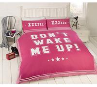 Rapport Don't Wake Me Up Duvet Set, Pink, King