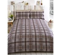 Rapport Duvet Cover, 100% brushed cotton, Natural, Double