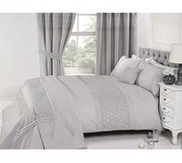 Rapport Home Super King Everdean Duvet Set - Silver, Silver