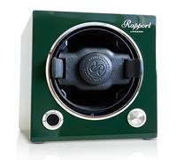 Rapport EVO Cube MKIII Watch Winder - Green Automatic Single Watch Display, Nine Directional and TPD Settings, Ultra-Quiet Operation Motor Modern Finish, Classic Shape Watches Box Storage for Men