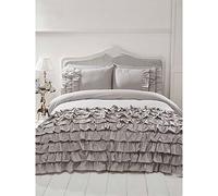 Rapport Flamenco Duvet Set, Single-Grey, Polyester-Cotton, FLAMEN-SING-GREY