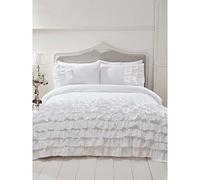Rapport Flamenco Duvet Set, White, Super King