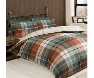 Rapport Flanelette Brushed Cotton Tartan Duvet Cover Set