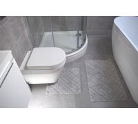 Rapport Home Furnishings 2 Piece Kyra Bath Set Storm, Grey
