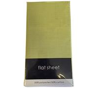 Rapport Home 56 Pick Flat Sheet, Polycotton, Pistachio, King