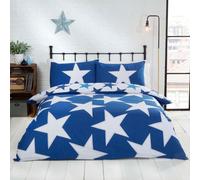 Rapport Home All Stars Polycotton Reversible Duvet Set with Pillowcase in Navy | Size: Double Rapport Home Navy Double