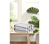 Rapport Home Amalfi Bath Sheets 2 Pack | Black | 90x140cm | Luxurious 500GSM 100% Cotton | Oeko-Tex Certified Absorbent & Soft Bathroom Towels