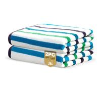 Rapport Home Amalfi Hand Towels 2 Pack | Blue | 50x85cm | Luxurious 500GSM 100% Cotton | Oeko-Tex Certified Absorbent & Soft Bathroom Towel Set