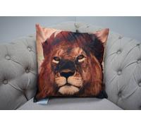 Rapport Home Aslan Lion Polyester Cushion Cover (43x43) Multicolor | Size: 43 cm x 43 cm Rapport Home Multicolor 43 cm x 43 cm